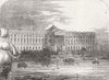 RUSSIA. Academy of fine arts, St Petersburg 1856 old antique print picture