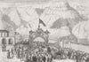 YEMEN. Prince of Wales arrival, Aden 1875 old antique vintage print picture