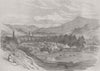 TURKEY. Horses camped, Tocat 1855 old antique vintage print picture