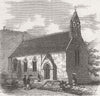 GERMANY. Holy Trinity Church, Wildbad, Württemberg 1869 old antique print
