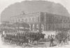 CUBA. Havana volunteers attacking Governor’s Palace 1869 old antique print