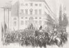ITALY. Roman National Assembly. Parade of Deputies 1849 old antique print