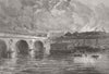 FRANCE. Another fire, Bordeaux 1869 old antique vintage print picture