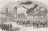 SOUTH AFRICA. Cape Colonial Parliament, Grahamstown 1864 old antique print