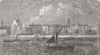 LONDON. Temple from river ; Middle Library 1861 old antique print picture
