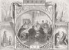 CHINA. Shopkeepers playing Chai Mooy or Morra 1860 old antique print picture