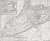 MOROCCO. Spanish-Moroccan War. Map of 1860 old antique vintage plan chart
