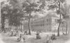 FRANCE. New porcelain works, Sevres 1863 old antique vintage print picture