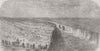 EGYPT. Suez Canal. cutting of Sweetwater, Nefiche, nr 1863 old antique print