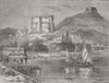 ITALY. Spezia, Garibaldi’s Palace of Confinement 1862 old antique print