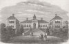 SOUTH AFRICA. Grey Hospital, King William’s town 1864 old antique print