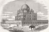 INDIA. Nr Delhi. Tomb of Emperor Humayon 1857 old antique print picture