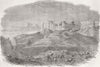 PAKISTAN. North end of Ft of Attock, from Indus 1849 old antique print picture