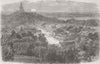 CHINA. Gdns & Buddhist Temple, Imperial City, Beijing 1861 old antique print