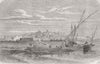 ITALY. Syracuse, Sicily 1861 old antique vintage print picture