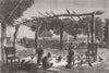 PARAGUAY. War of Triple Alliance. Rancho, Araguay  1865 old antique print