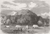 BHUTAN. Duar War. Ft of Dalimkote 1865 old antique vintage print picture