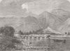 INDIA. Baramula, Valley of Kashmir 1865 old antique vintage print picture