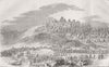 MADAGASCAR. Antananarivo, parade of Prince Royal 1858 old antique print