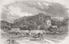 PAKISTAN. Ruins of the fort of Rhotas 1849 old antique vintage print picture