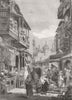 PAKISTAN. Street scenes in Lahore 1858 old antique vintage print picture