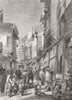 PAKISTAN. Street scenes in Lahore 1858 old antique vintage print picture