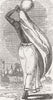 INDIA. Native woman, upper 1858 old antique vintage print picture