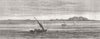 EGYPT. War. Railway Ft, Aboukir Bay 1882 old antique vintage print picture