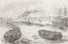 EGYPT. Landing troops, Khedive’s Palace, Alexandria 1882 old antique print