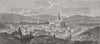 FRANCE. Evreux, Normandy 1870 old antique vintage print picture