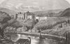 BELGIUM. Bouillon, Belgian frontier, nr Sedan 1870 old antique print picture