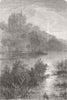 FRANCE. Chateau of widow Clicquot-HQ Crown Prince 1870 old antique print