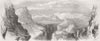 ITALY. View from Maida towards Soveria 1860 old antique vintage print picture