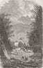 FRANCE. Treaty of Turin. gorge of Sallanches, Savoie 1860 old antique print
