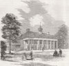 MARYLAND. Mount Vernon, House of Washington 1860 old antique print picture