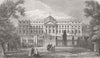 BELGIUM. Laeken palace, Brussels 1865 old antique vintage print picture