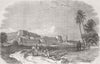 PAKISTAN. Peshawar 1849 old antique vintage print picture