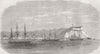 PERU. View of Arica, Peru 1865 old antique vintage print picture