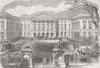 BELGIUM. King Leopold going to open parliament 1863 antique print picture