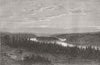 NEW ZEALAND. River Waikato nr Nangatawhiri-Koheroa 1863 old antique print