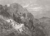 PAKISTAN. Rd-making, Murree Hills by European Party 1863 old antique print