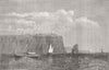 PORTUGAL. Cape St Vincent 1863 old antique vintage print picture