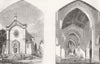 ITALY. Il Santissimo redentore, Rome 1856 old antique vintage print picture