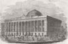 NEW YORK. Merchant’s exchange  1846 old antique vintage print picture