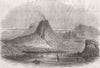 ITALY. Mount Vesuvius. Naples , zoo 1846 old antique vintage print picture