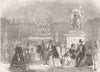 FRANCE. King Louis Philippe, Tuileries 1846 old antique vintage print picture