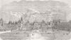 FRANCE. Farewell Ct, Fontainebleau 1846 old antique vintage print picture