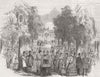 SPAIN. Madrid-Buen Retiro 1846 old antique vintage print picture
