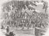 INDIA. Hindu fair, Kashmir 1858 old antique vintage print picture