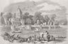 INDIA. Surseya-Ghat, Kanpur 1857 old antique vintage print picture